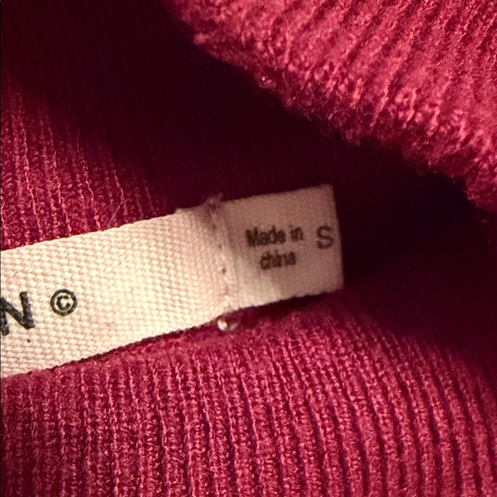 Ellison Deep Red Cowl Neck Sweater - Picture 3 of 4